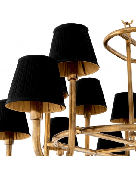 lysekrone loftlampe moderne design spisebord messing eichholtz
