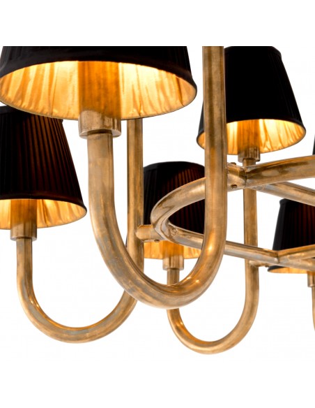 lysekrone loftlampe moderne design spisebord messing eichholtz