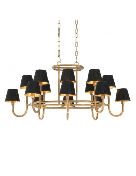 lysekrone loftlampe moderne design spisebord messing eichholtz
