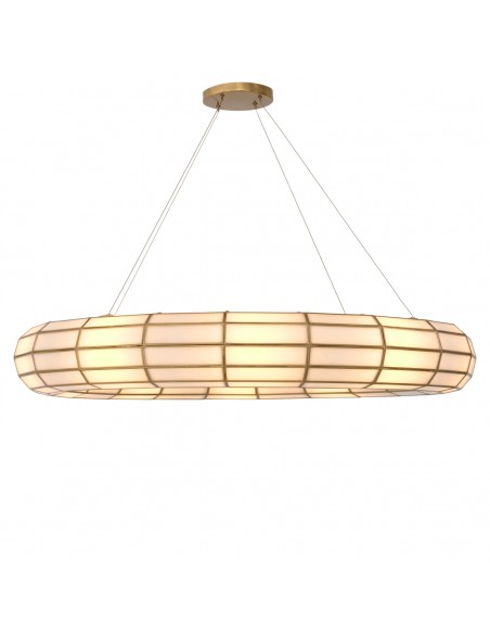 lysekrone loftlampe moderne design spisebord messing eichholtz hotelindretning restaurantindretning