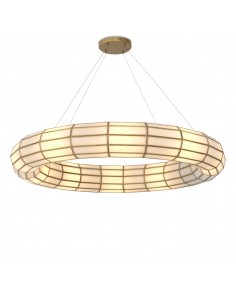 lysekrone loftlampe moderne design spisebord messing eichholtz hotelindretning restaurantindretning