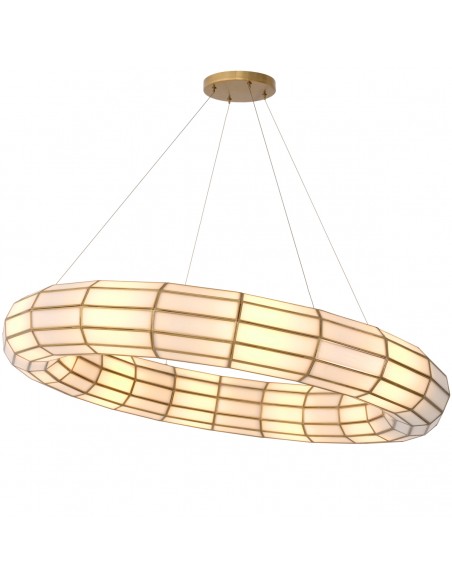lysekrone loftlampe moderne design spisebord messing eichholtz hotelindretning restaurantindretning