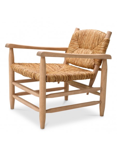 eichholtz lænestol loungestol eg egetræ træ moderne nordisk design skandinavisk