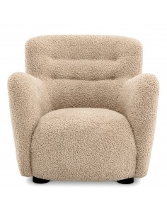 eichholtz lænestol loungestol stof teddy plys moderne nordisk design skandinavisk 2