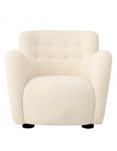 eichholtz lænestol loungestol stof teddy plys moderne nordisk design skandinavisk 2