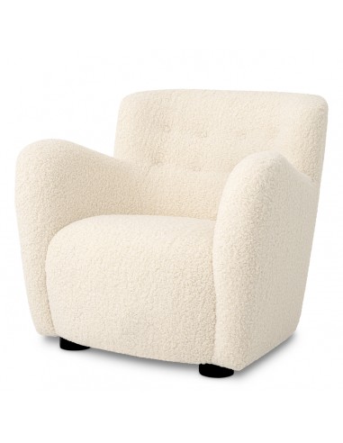 eichholtz lænestol loungestol stof teddy plys moderne nordisk design skandinavisk