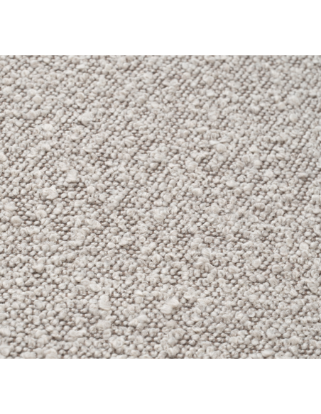 Spisebordsstol med armlæn stof moderne design grå boucle