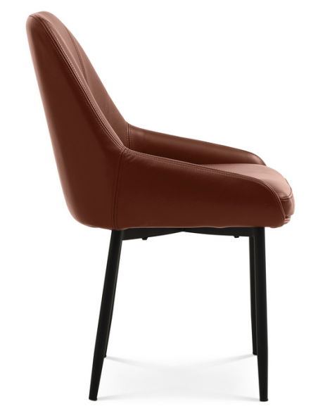 spisebordsstol læder cognac