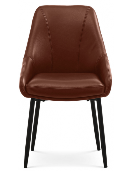 spisebordsstol læder cognac