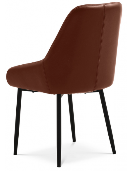 spisebordsstol læder cognac