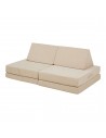 Tumle børnesofa i corduroy B120 x D66 cm - Beige