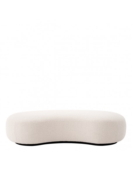 eichholtz bænk stof boucle moderne nordisk design skandinavisk