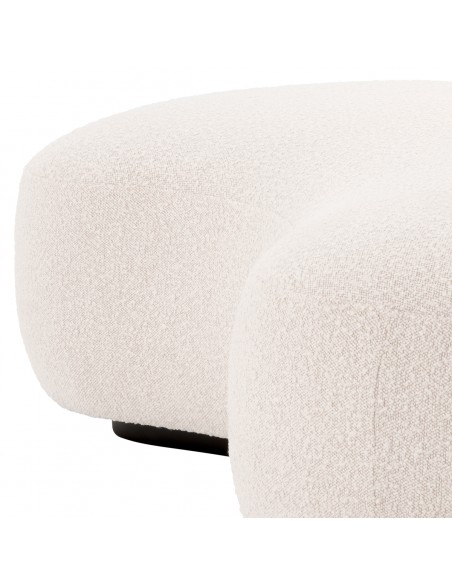 eichholtz bænk stof boucle moderne nordisk design skandinavisk