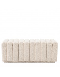 eichholtz bænk stof boucle moderne nordisk design skandinavisk 2