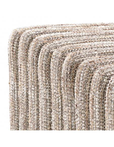 eichholtz bænk stof boucle moderne nordisk design skandinavisk