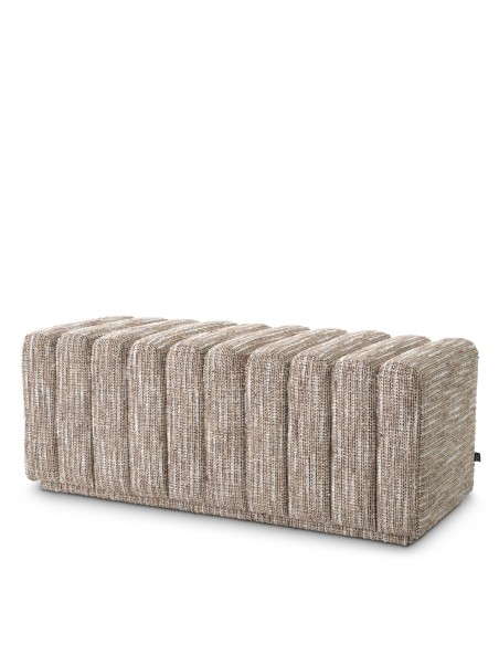 eichholtz bænk stof boucle moderne nordisk design skandinavisk