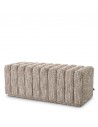 Eichholtz Bente bænk i polyester 116 x 47 cm - Meleret beige