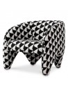 Eichholtz Toledo lænestol i polyester H72 cm - Sort/Hvid