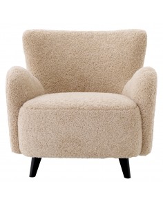 eichholtz lænestol loungestol stof teddy plys moderne nordisk design skandinavisk 2