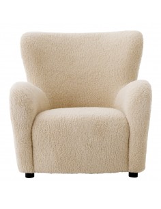 eichholtz lænestol loungestol stof teddy plys moderne nordisk design skandinavisk 2