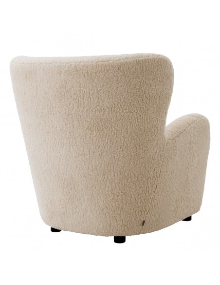 eichholtz lænestol loungestol stof teddy plys moderne nordisk design skandinavisk