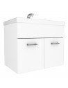 HANA Komplet badmiljø i møbelplade og keramik B61 x D40 cm - Hvid