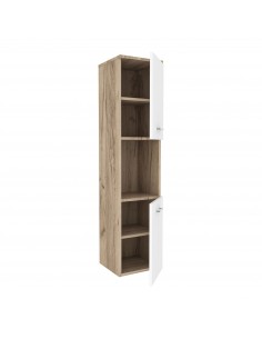 skab vægskab til badeværelset hvid eg badeværelsesskab 2