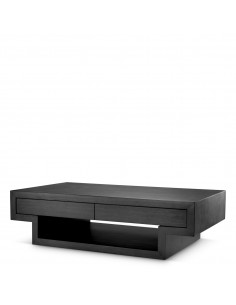 sofabord sort egetræ træ eichholtz eichholts moderne design opbevaring skuffer