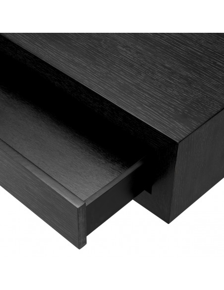 sofabord sort egetræ træ eichholtz eichholts moderne design opbevaring skuffer