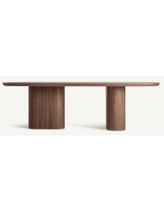valnød brun spisebord træ moderne design 2
