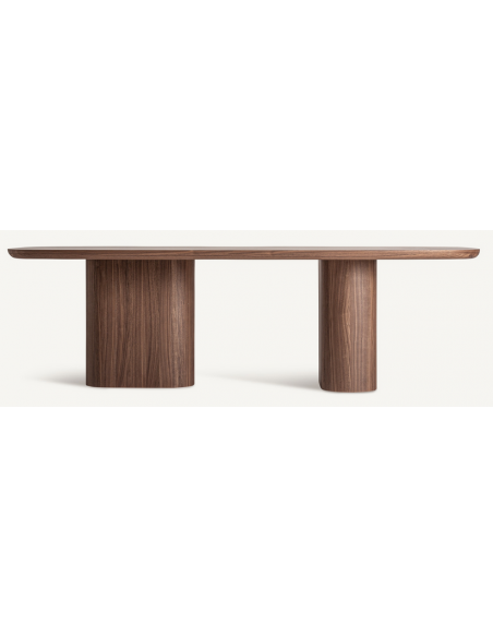 valnød brun spisebord træ moderne design