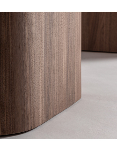 valnød brun spisebord træ moderne design
