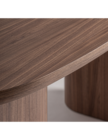 valnød brun spisebord træ moderne design