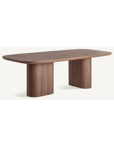 valnød brun spisebord træ moderne design