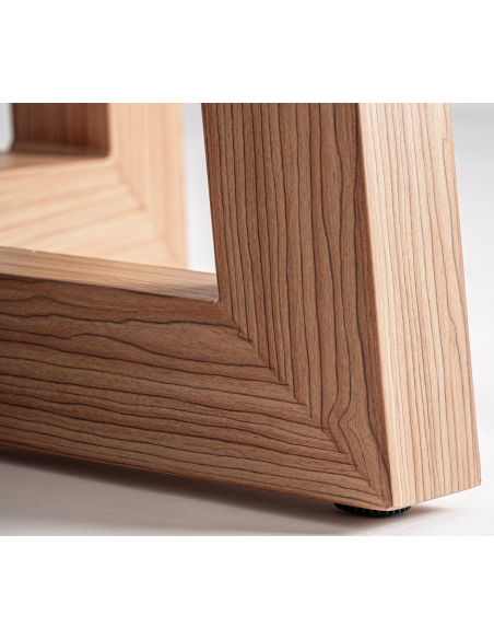 rundt spisebord træ rustikt design 150