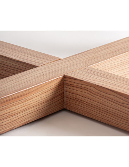 rundt spisebord træ rustikt design 150