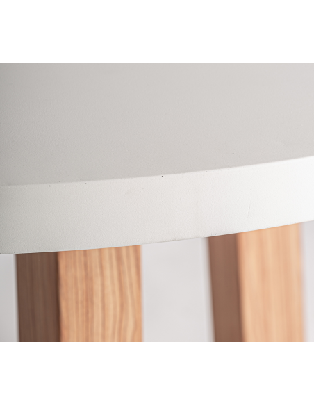 rundt spisebord træ rustikt design 150