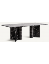 GAUTBY Spisebord i marmor 240 x 120 cm - Sort marmor