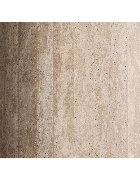 rundt spisebord travertin sten 160 moderne design
