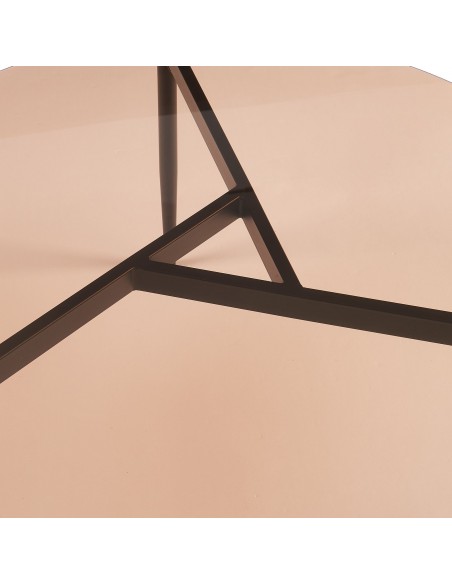 sofabord sidebord stuemøbler rundt moderne design glas