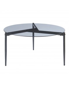 sofabord sidebord stuemøbler rundt moderne design glas