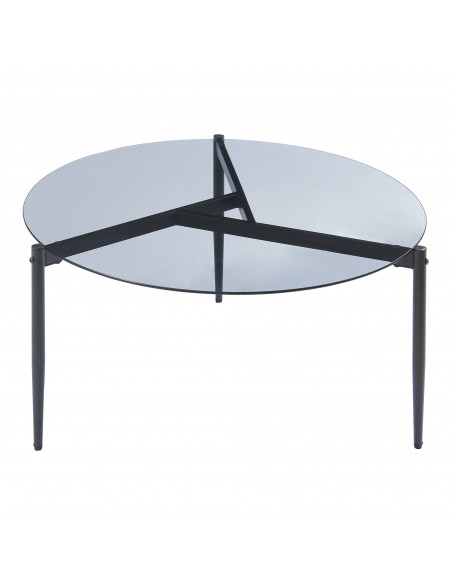 sofabord sidebord stuemøbler rundt moderne design glas