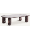 BOURG Sofabord i marmor 150 x 90 cm - Bordeaux marmor