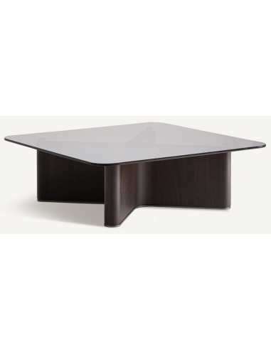 sofabord glas træ moderne design