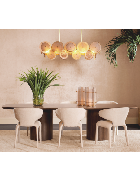 spisebord brun 300 eg egetræ træ eichholtz eichholts moderne design