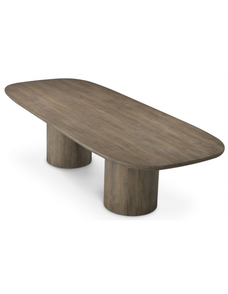 spisebord grå brun 300 eg egetræ træ eichholtz eichholts moderne design