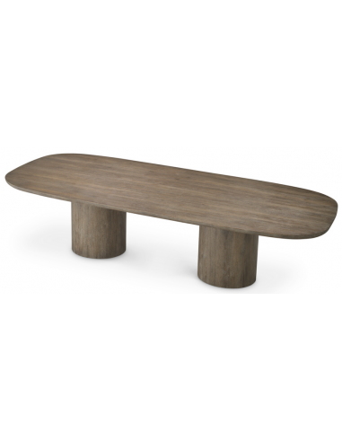 spisebord grå brun 300 eg egetræ træ eichholtz eichholts moderne design