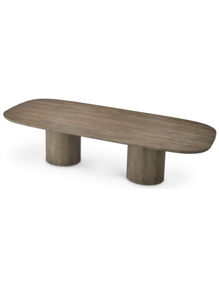 spisebord grå brun 300 eg egetræ træ eichholtz eichholts moderne design