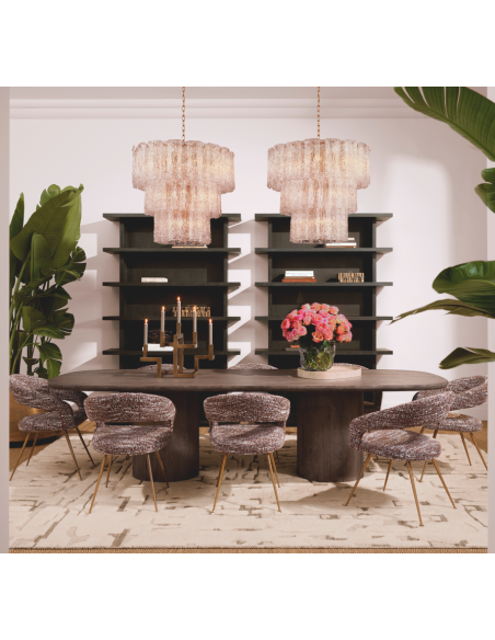 spisebord grå brun 300 eg egetræ træ eichholtz eichholts moderne design