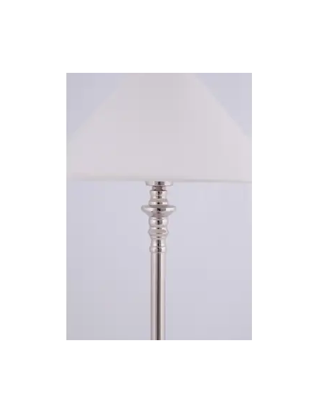 Flamant bordlampe stål krom sølv moderne design soveværelse seng sengelampe